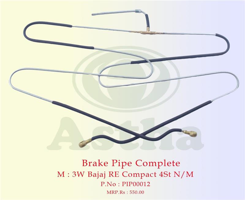 Pipe Brake Pipe Complete 3W Bajaj RE Compact 4St N/M